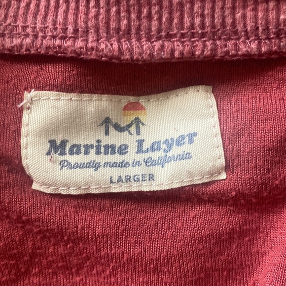 Marine Layer long sleeve button front Henley size Large - Picture 8 of 11